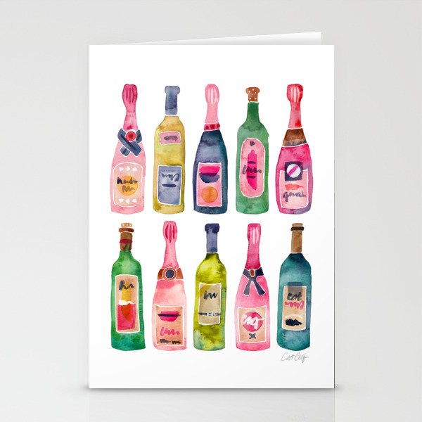 Champagne Collection Stationery Card Gallery Image 1