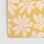 Retro Floral - Earthy colors - yellow mostard Poster Gallery Image 3