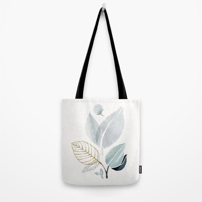 Abstract Botanical Herbs Watercolor Tote Bag Gallery Image 2