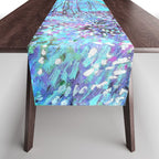 Van Gogh Trees & Underwood Aqua Lavender Table Runner Gallery Image 1