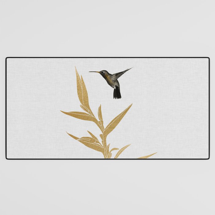 Hummingbird & Flower II Desk Mat Gallery Image 3