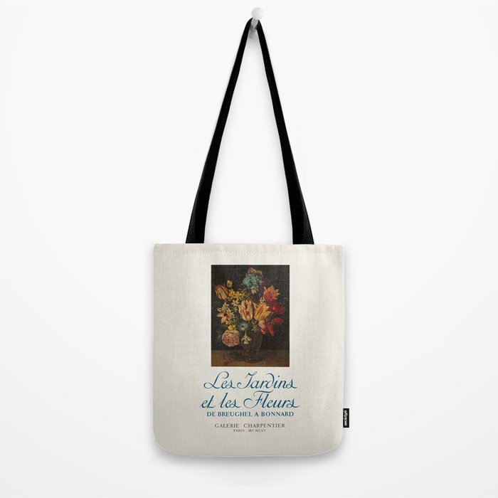 Floral Still Life French Art Gallery Exhibition Poster, 1965 Tote Bag Gallery Image 2