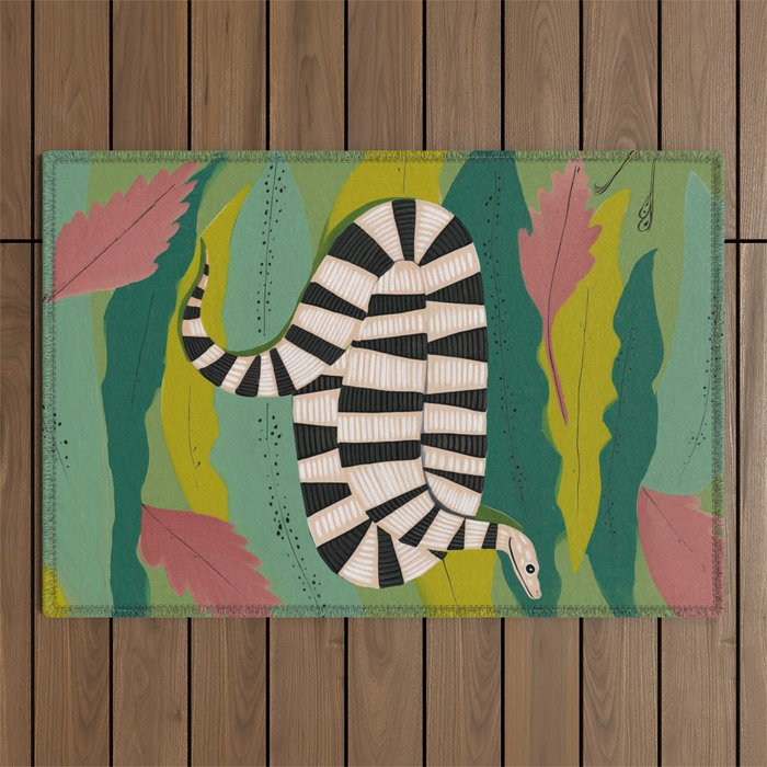 Striped Snake Outdoor Rug Gallery Image 1