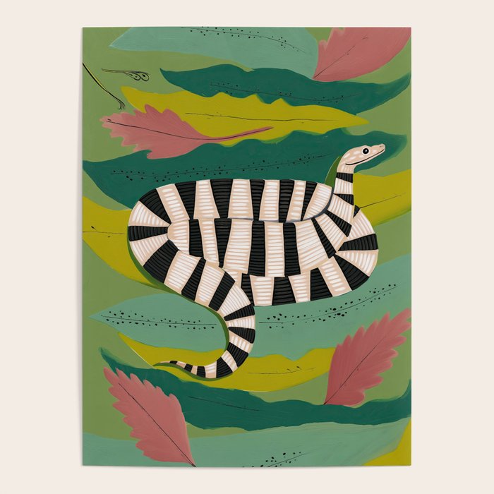 Striped Snake Poster Gallery Image 1