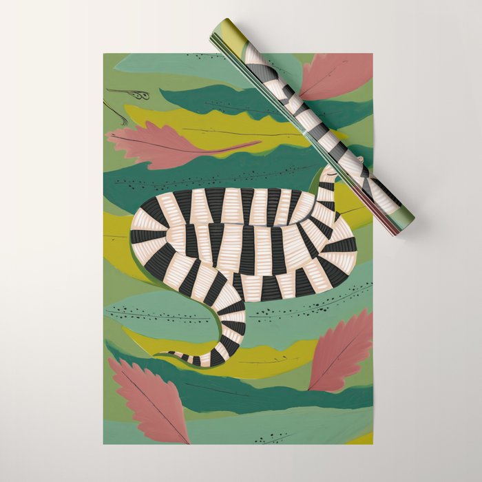 Striped Snake Wrapping Paper Gallery Image 1