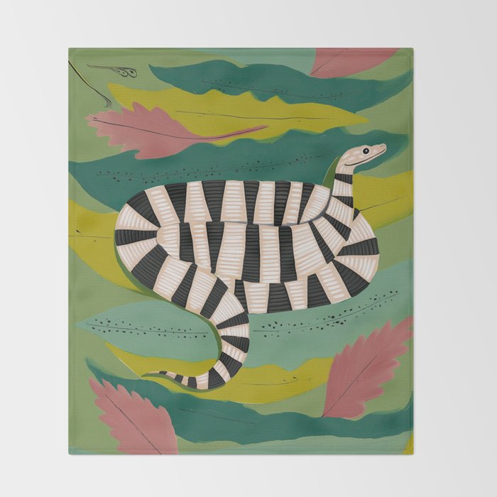 Striped Snake Throw Blanket Gallery Image 2