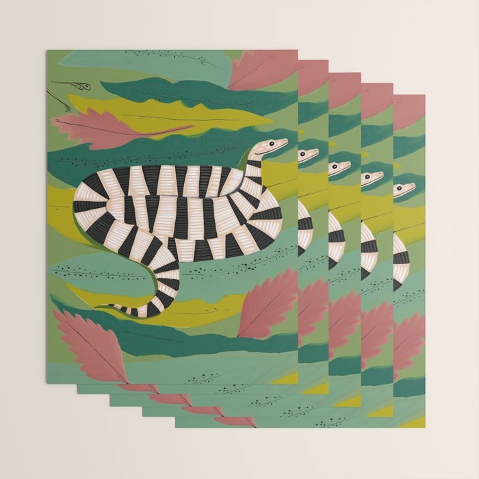 Striped Snake Wrapping Paper Gallery Image 3