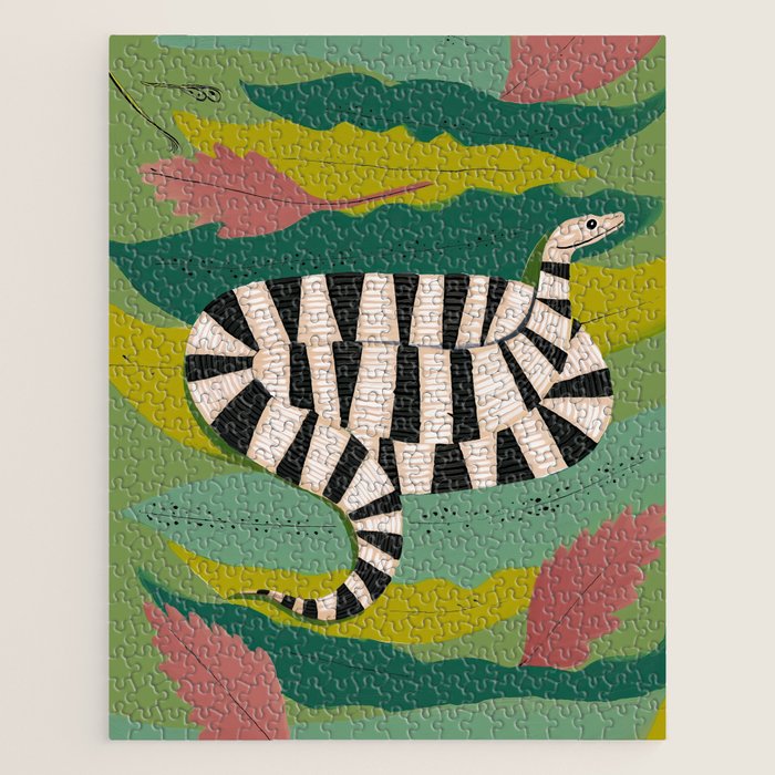 Striped Snake Jigsaw Puzzle Gallery Image 1