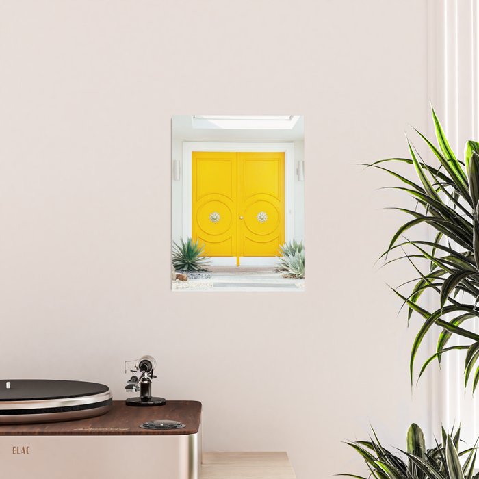 Palm Springs Yellow Door - Midcentury Modern Poster Gallery Image 2