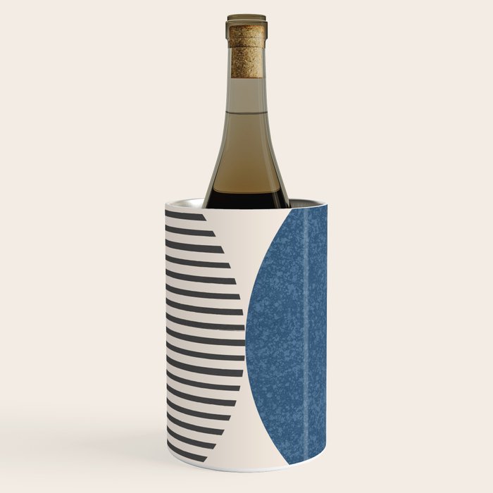 Semicircle Stripes - Blue Wine Chiller Gallery Image 1