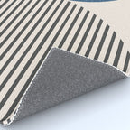Semicircle Stripes - Blue Rug Gallery Image 4