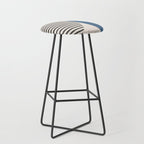 Semicircle Stripes - Blue Stool Gallery Image 1