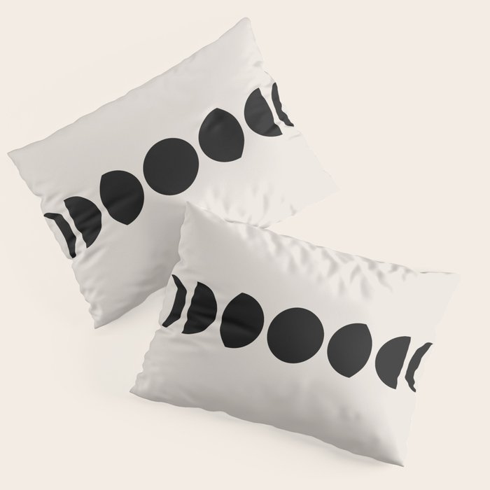 Minimal Moon Phases III Pillow Sham Gallery Image 1