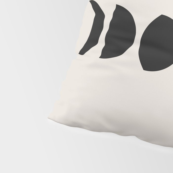 Minimal Moon Phases III Pillow Sham Gallery Image 4