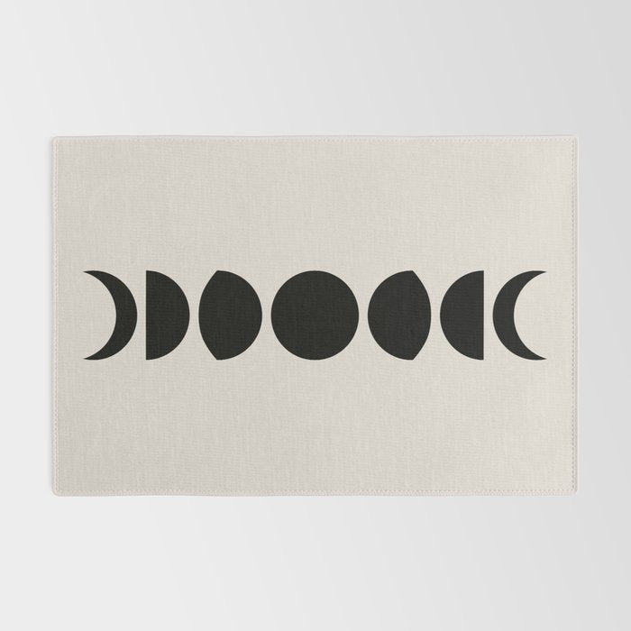 Minimal Moon Phases III Rug Gallery Image 2