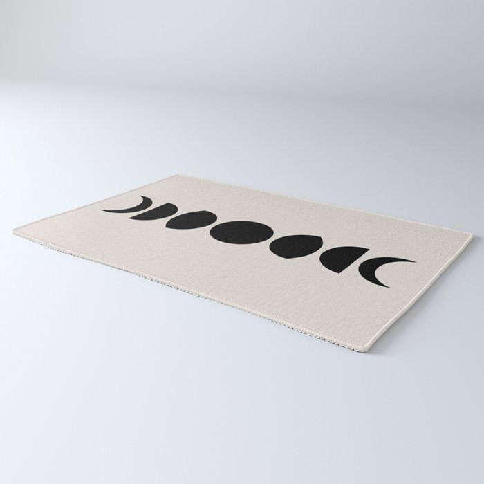 Minimal Moon Phases III Rug Gallery Image 3
