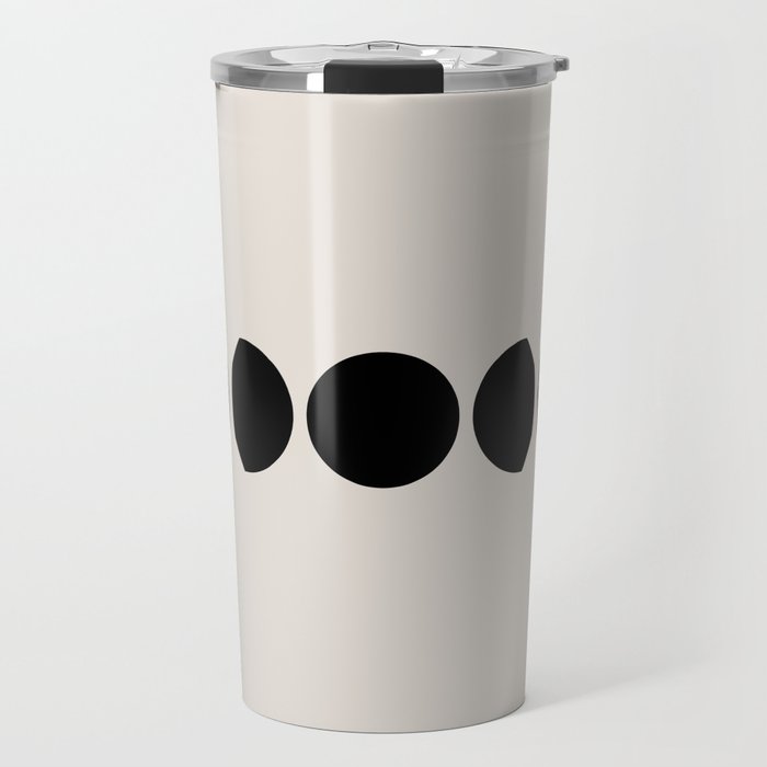 Minimal Moon Phases III Travel Mug Gallery Image 1