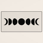 Minimal Moon Phases III Desk Mat Gallery Image 3