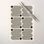 Abstraction_LINE_BLACK_DOT_VISUAL_ART_Minimlism_001A Wrapping Paper Gallery Image 1