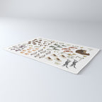 Woodland forest numbers - matches alphabet, for kids / children Rug Gallery Image 3