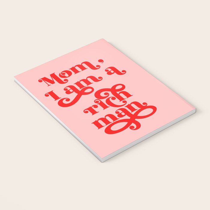 Feminist Pink "Mom, I am a rich man" (ix 2021) Notebook Gallery Image 3