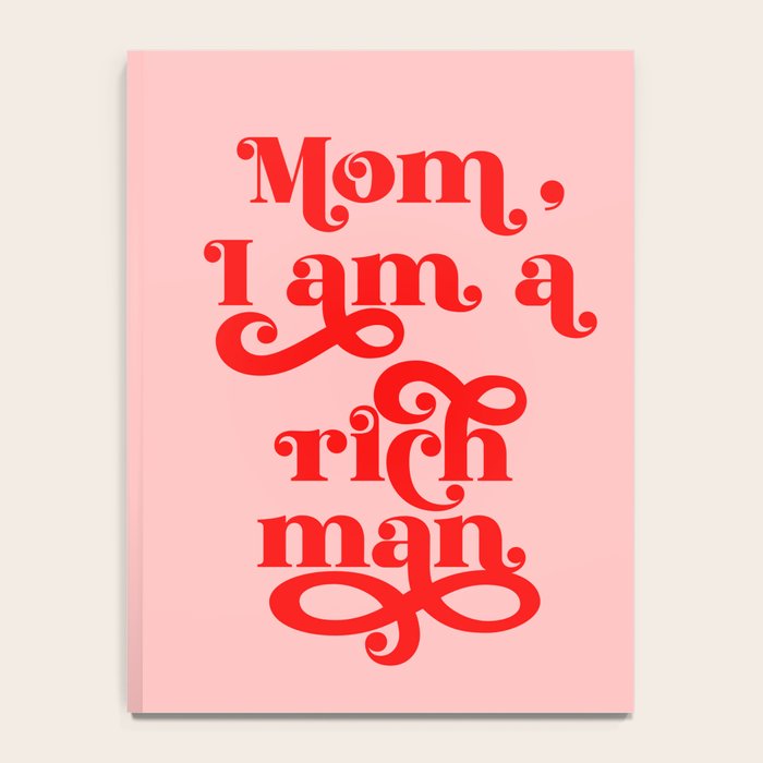 Feminist Pink "Mom, I am a rich man" (ix 2021) Notebook Gallery Image 4