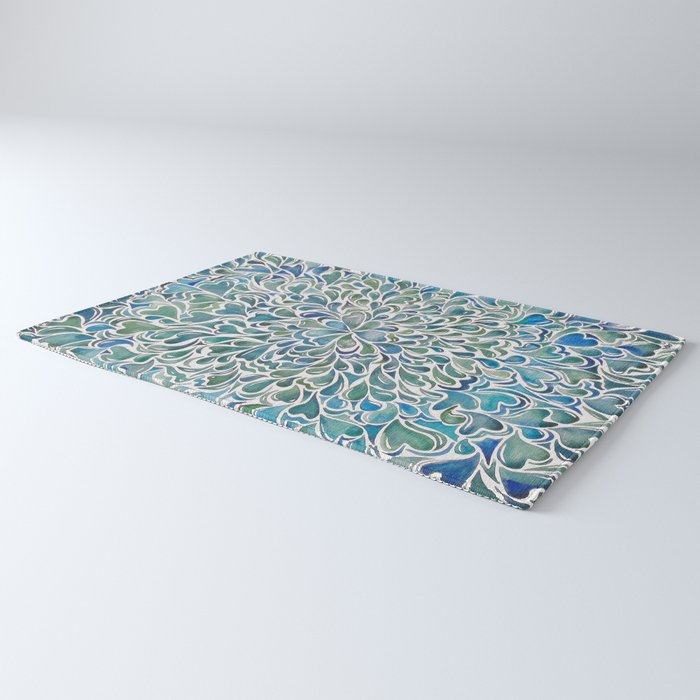 Watercolor Splashes Rug Gallery Image 3