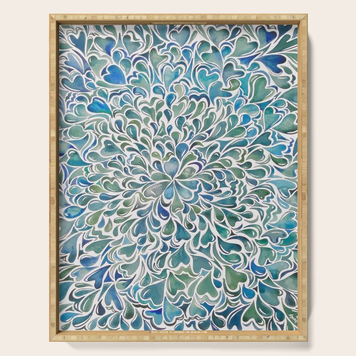 Watercolor Splashes Serving Tray Gallery Image 1