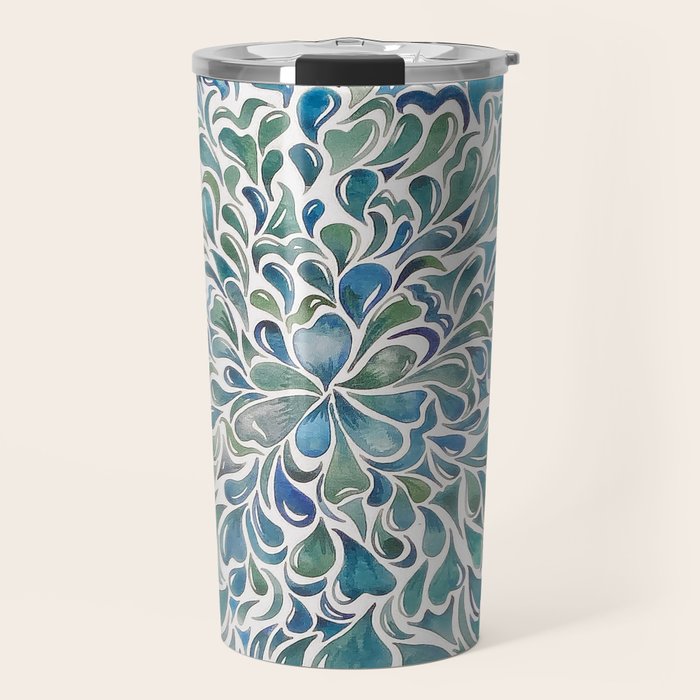 Watercolor Splashes Travel Mug