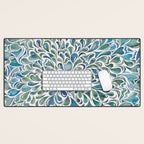Watercolor Splashes Desk Mat Gallery Image 1