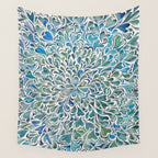 Watercolor Splashes Wall Tapestry Gallery Image 4