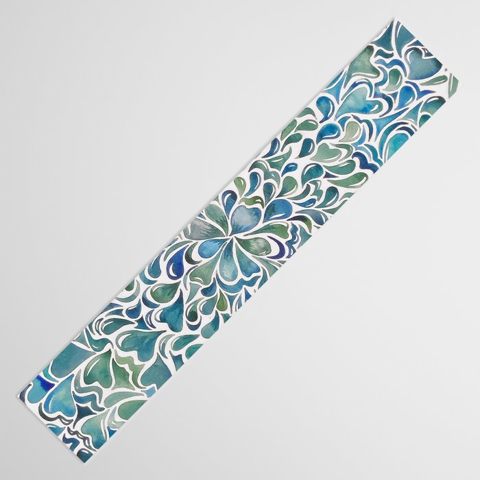 Watercolor Splashes Table Runner Gallery Image 3