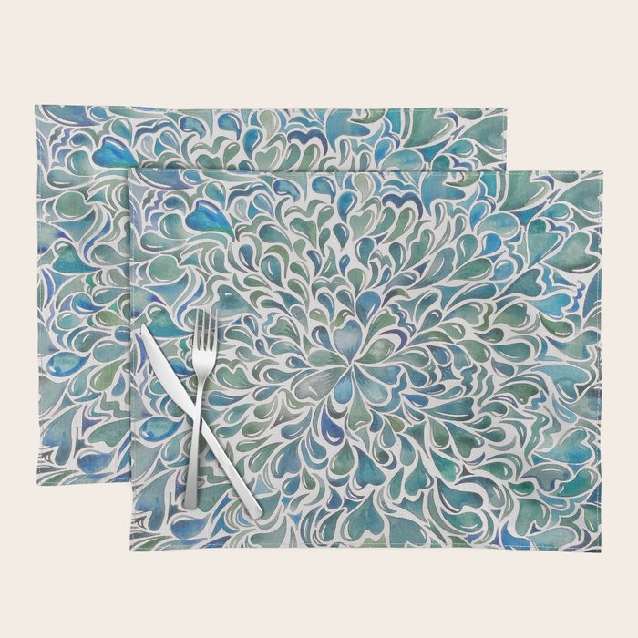 Watercolor Splashes Placemat Gallery Image 1
