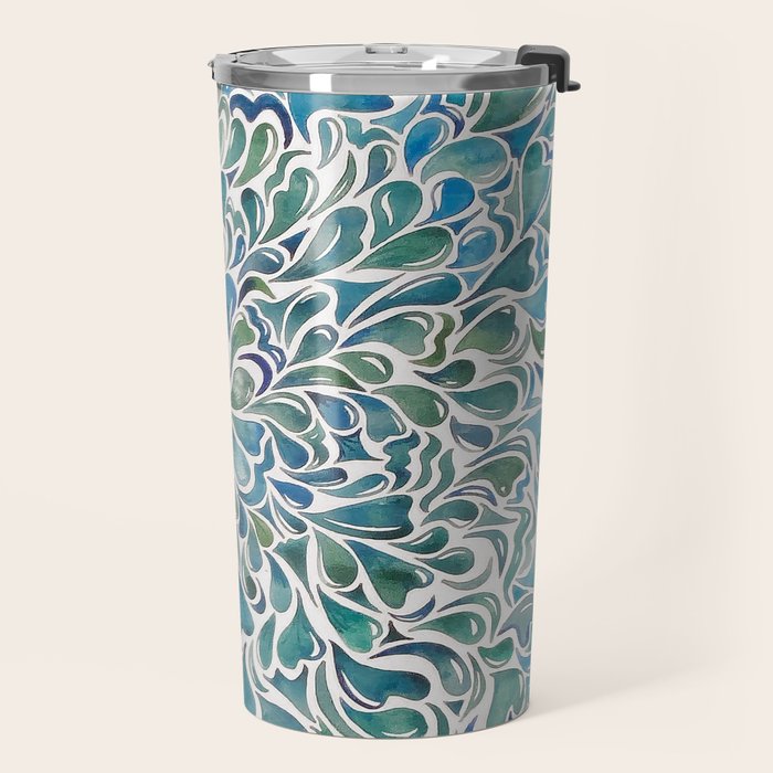 Watercolor Splashes Travel Mug Gallery Image 2
