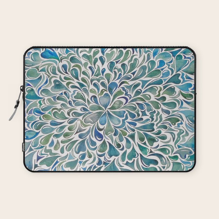 Watercolor Splashes Laptop Sleeve Gallery Image 1