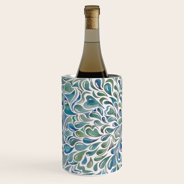 Watercolor Splashes Wine Chiller Gallery Image 2