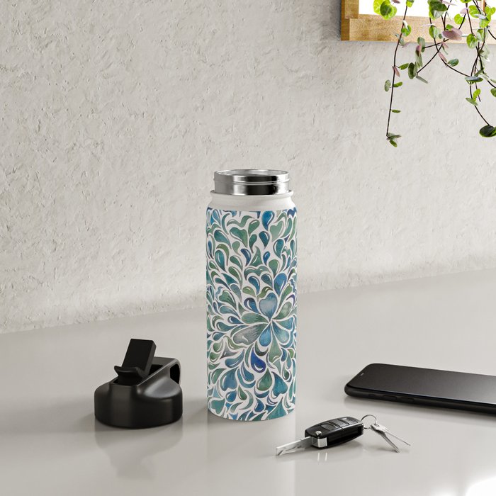 Watercolor Splashes Water Bottle Gallery Image 4