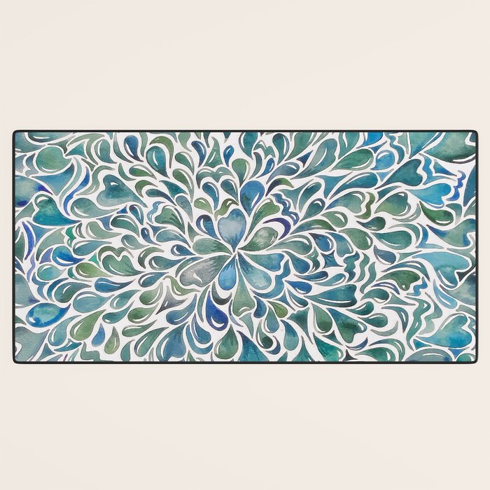 Watercolor Splashes Desk Mat Gallery Image 3