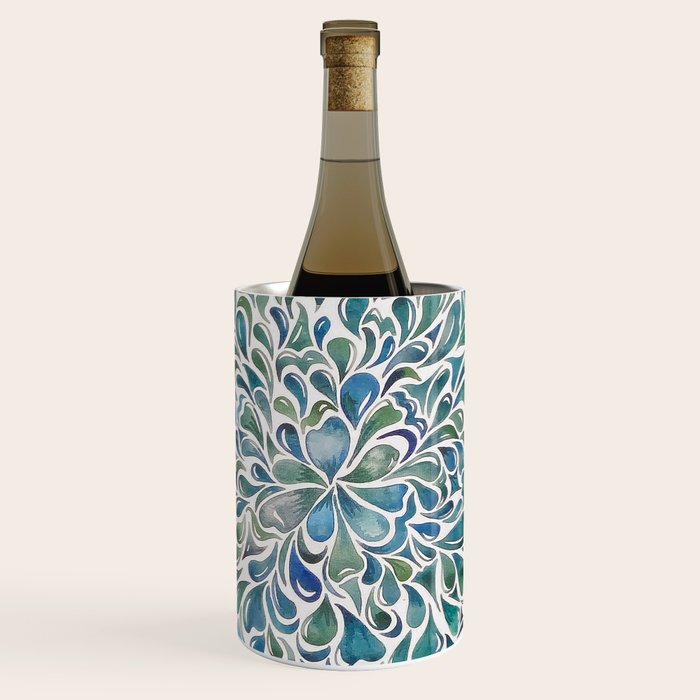 Watercolor Splashes Wine Chiller Gallery Image 1
