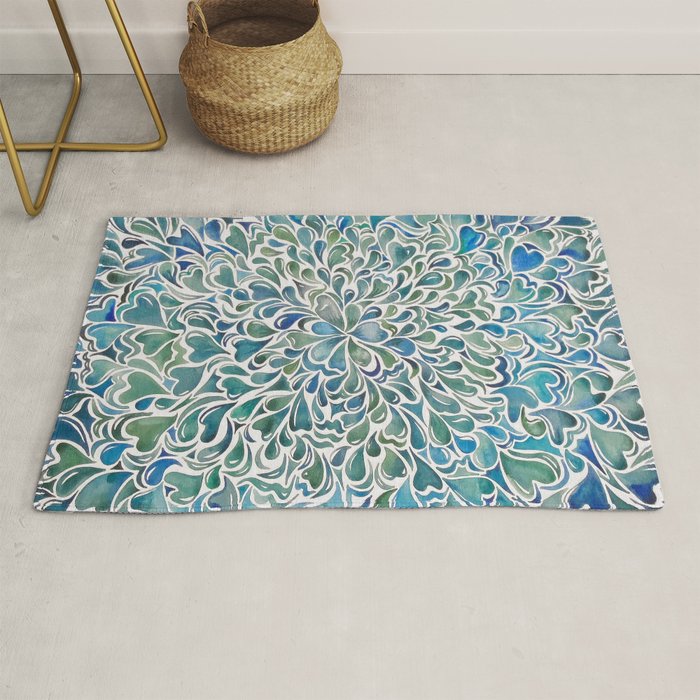 Watercolor Splashes Rug Gallery Image 1