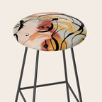 Abstract Female Figure Line Art Stool Gallery Image 2