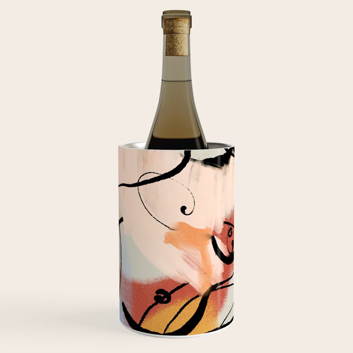 Abstract Female Figure Line Art Wine Chiller Gallery Image 2