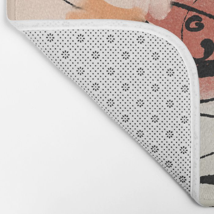 Abstract Female Figure Line Art Bath Mat Gallery Image 2