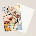 Abstract Female Figure Line Art Stationery Card Gallery Image 2