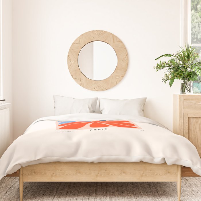 Abstract Matisse Paris Floral Market  Duvet Cover Gallery Image 3