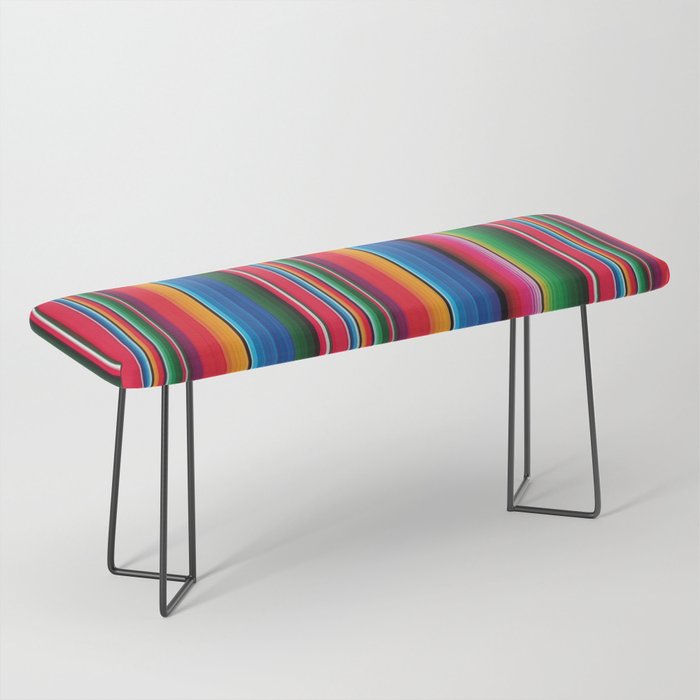 Serape Saltillo Red Bench Gallery Image 1