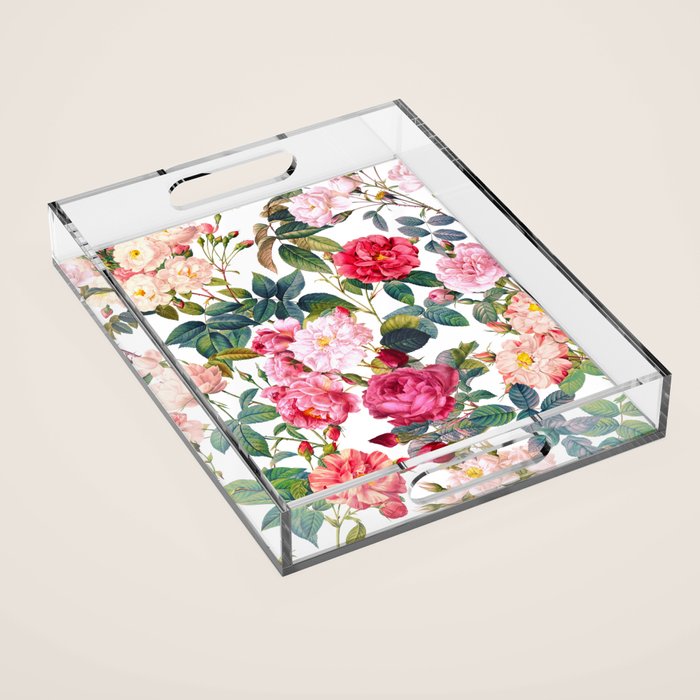 Rose Garden VII Acrylic Tray Gallery Image 1