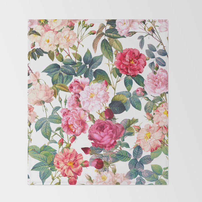 Rose Garden VII Throw Blanket Gallery Image 2