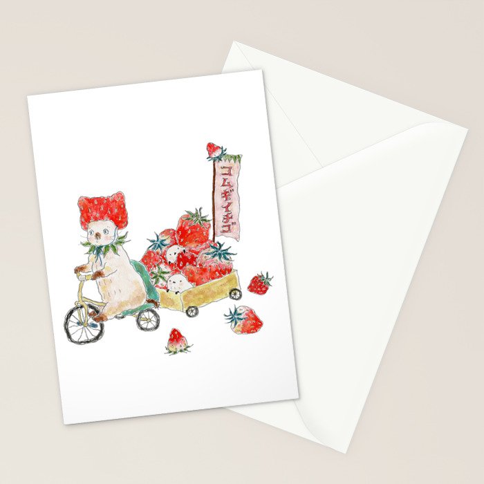 Ichigo urino nyanco Stationery Card Gallery Image 2