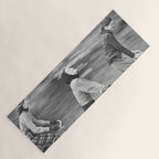 Women Riding Bicycles black and white photography / black and white photographs Yoga Mat Gallery Image 1